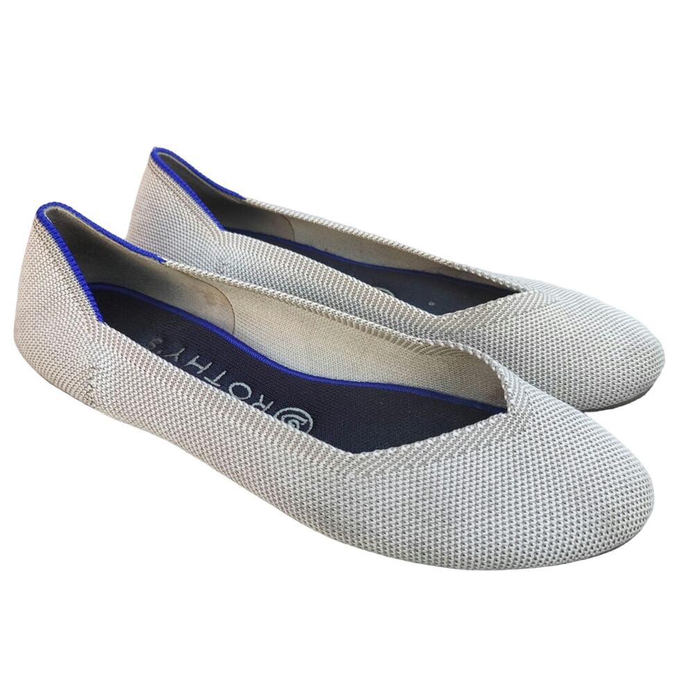 Rothys gray ballet Flats sz 8